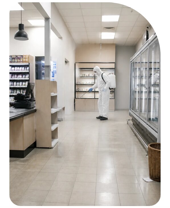 Профессиональная дезинфекция магазина в Шелехове по цене от 5358 р. | Сенат-Шлх